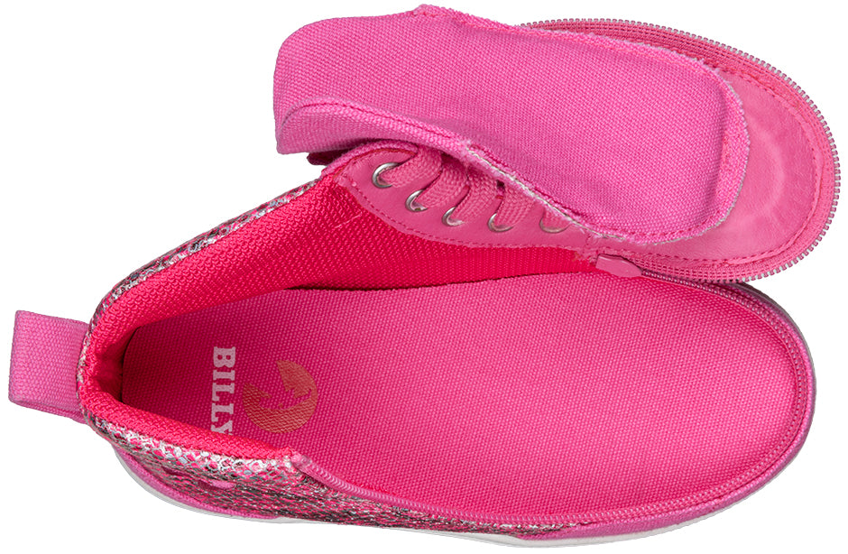 BILLY - High Tops DR II Fuchsia Snake children's orthotics shoes